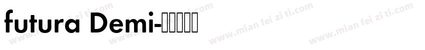 futura Demi字体转换